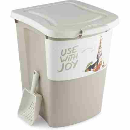 Rotho Archie Voedselcontainer voor Huisdieren 38L Cappuccino