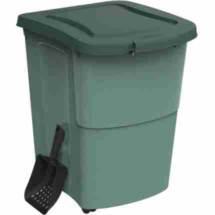 Rotho Mypet Food Container + Schep 38L Groen