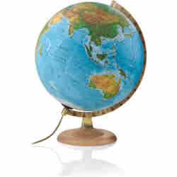 Atmosphere Klassieke wereldbol - 30 cm Nederlandstalig