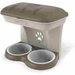 Verhoogde hondenvoerbak muur Verhoogde hondenvoerbak muur - Taupe